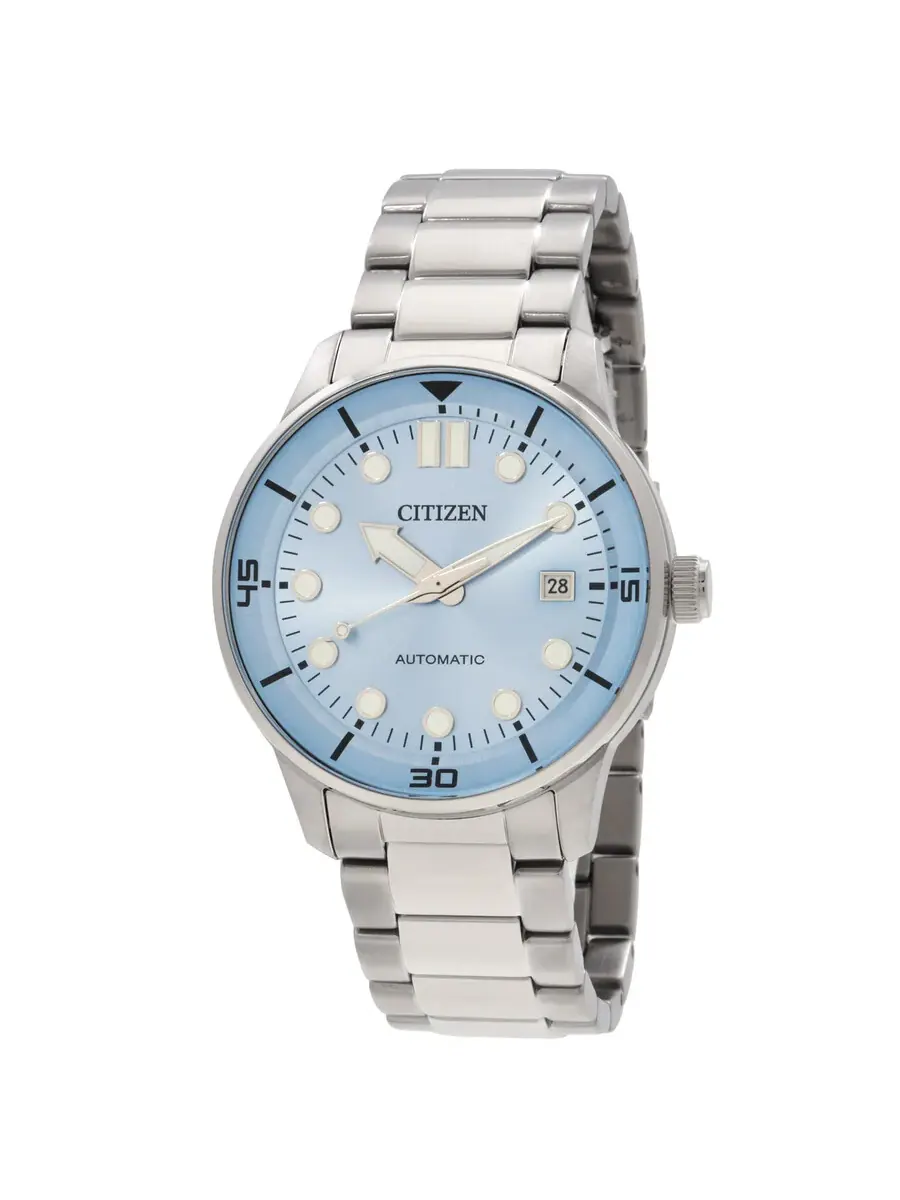 Мужские часы Citizen Mechanical Automatic с голубым циферблатом NJ0191-83L — изображение 1 из 3, оттенок серебряный