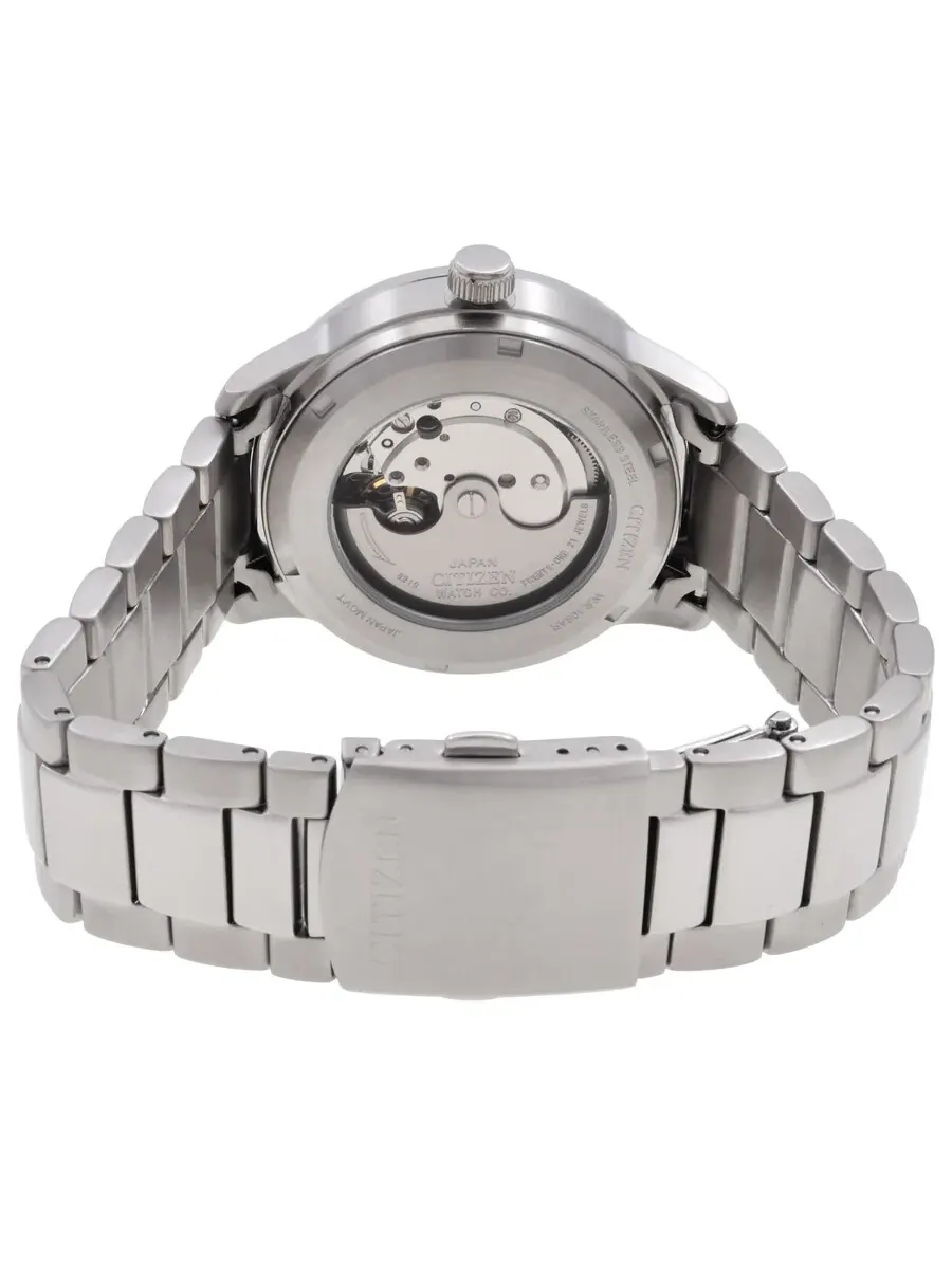 Мужские часы Citizen Mechanical Automatic с голубым циферблатом NJ0191-83L — изображение 3 из 3, оттенок серебряный