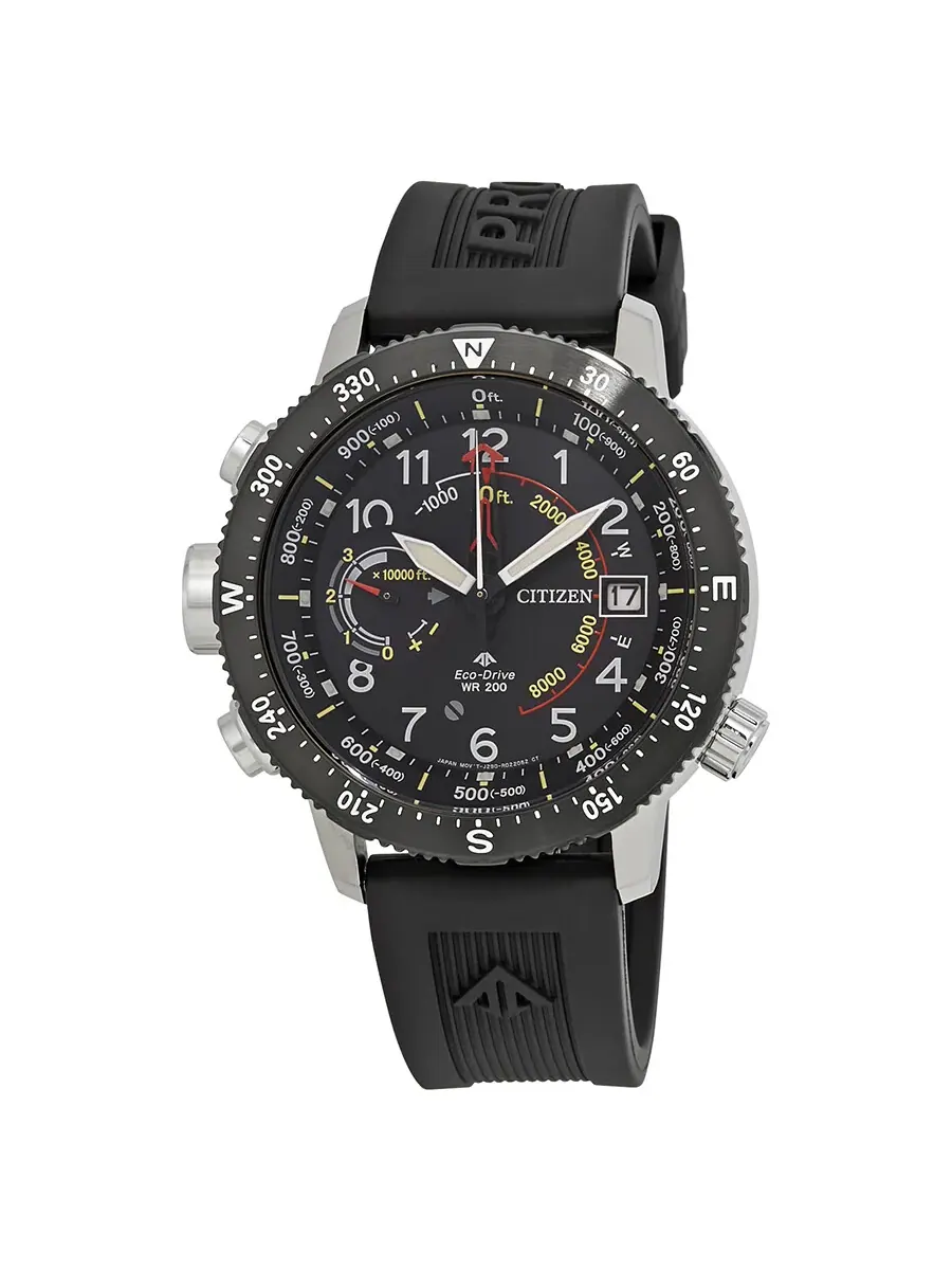 Мужские спортивные часы Citizen Promaster Altichron Lefty с черным циферблатом BN5058-07E — изображение 1 из 3