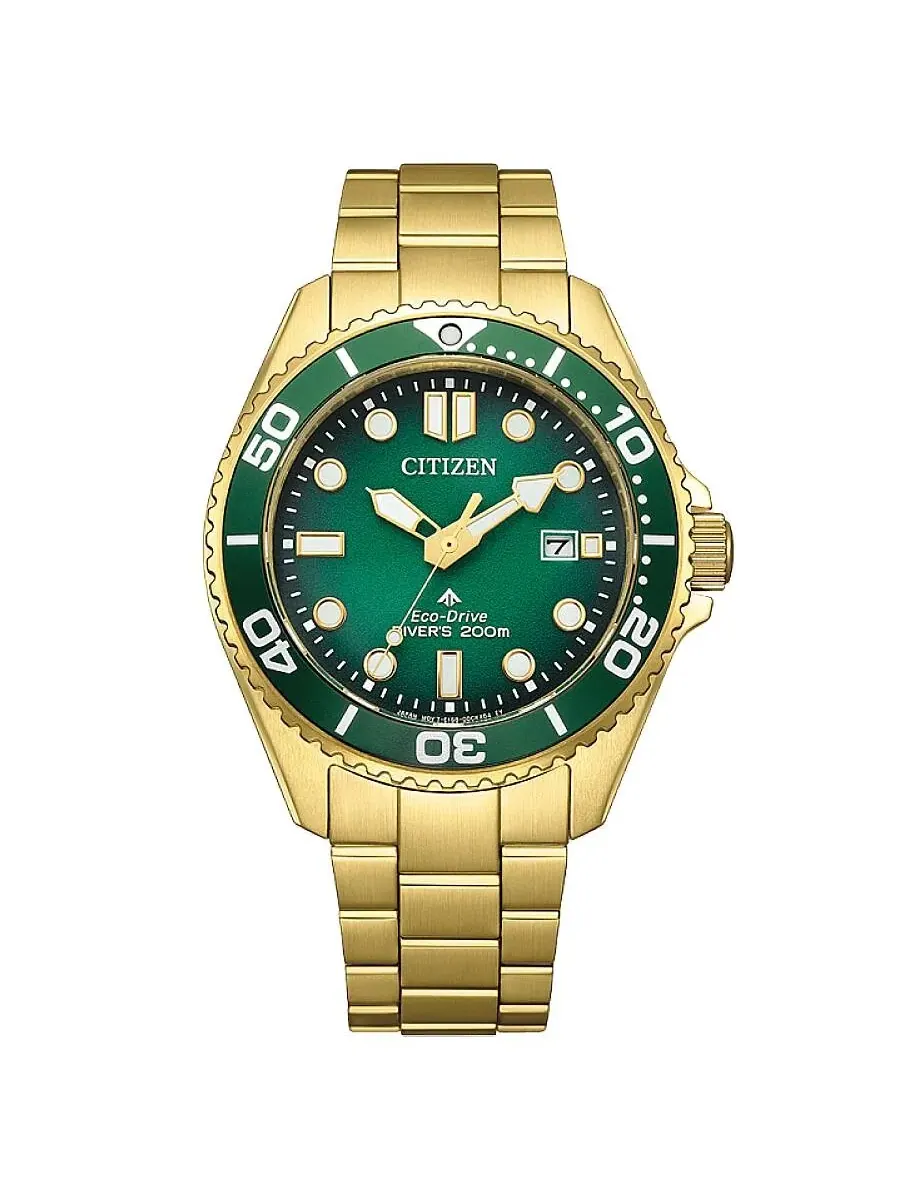 Мужские часы Citizen Promaster Dive с зеленым циферблатом, артикул BN0262-59W — изображение 1 из 3, оттенок зеленый