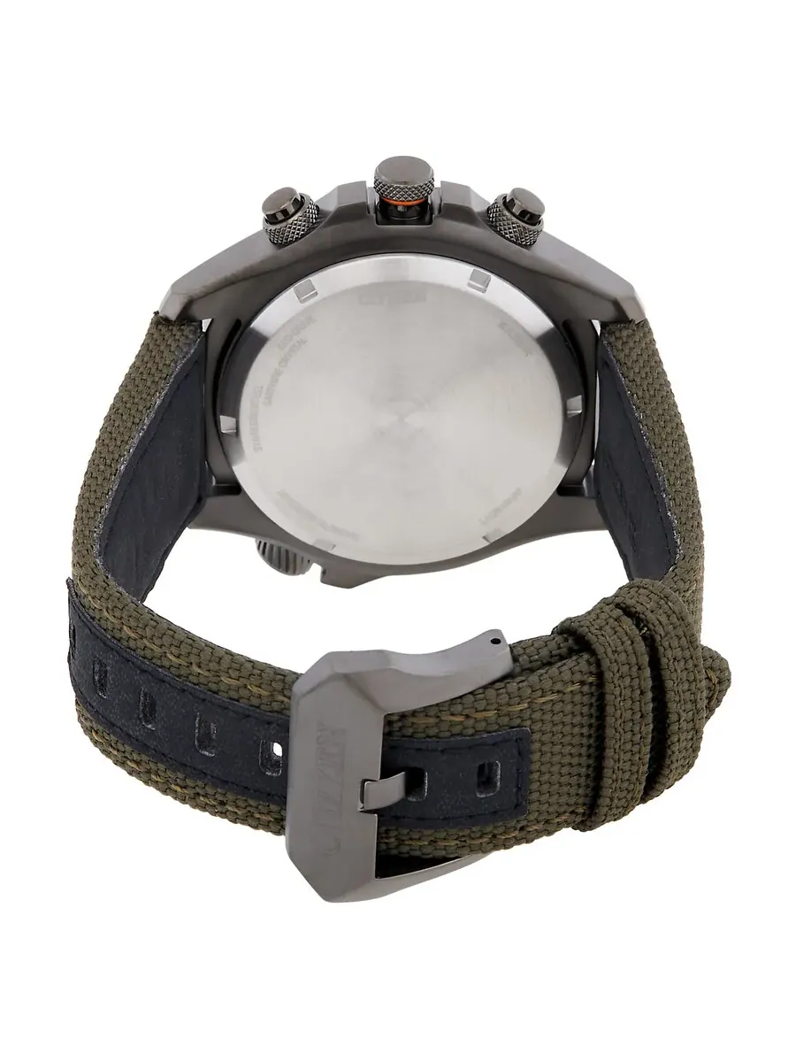 Мужские часы Citizen Promaster Land аналогово-цифровые с зеленым циферблатом JV1005-02W — изображение 3 из 3, оттенок серый