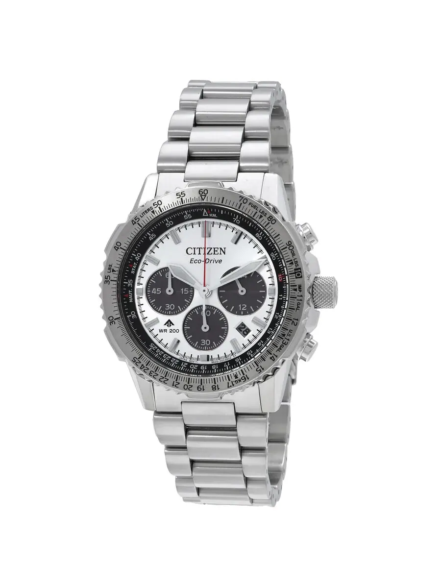 Мужские часы Citizen Promaster Navihawk Chronograph с серебристым циферблатом CA4660-61A — изображение 1 из 3