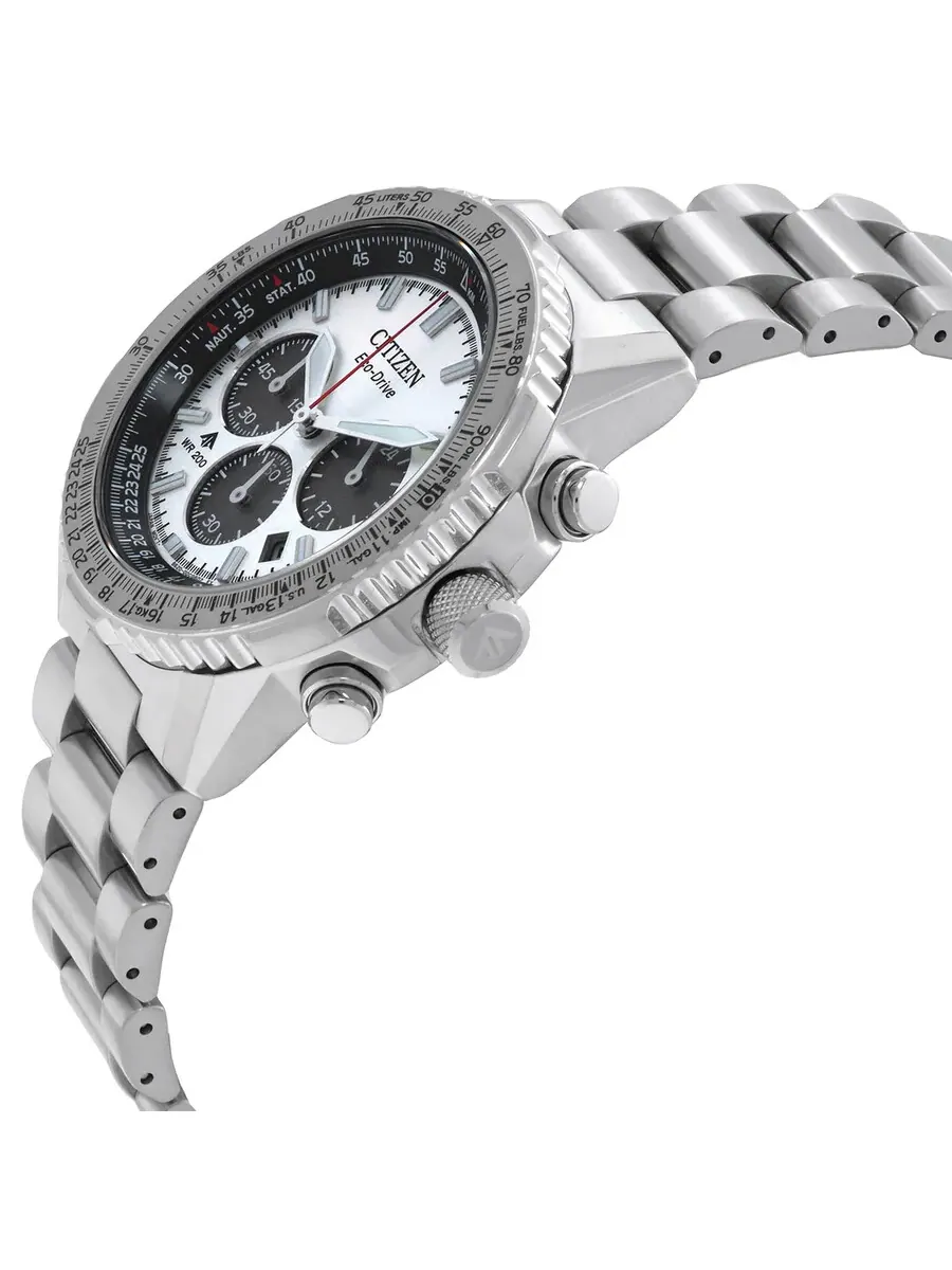 Мужские часы Citizen Promaster Navihawk Chronograph с серебристым циферблатом CA4660-61A — изображение 2 из 3