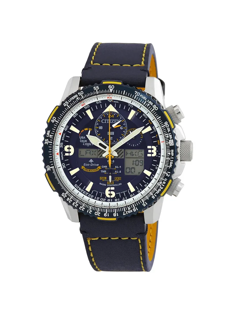 Мужские часы Citizen Promaster Skyhawk A-T Perpetual Alarm Chronograph JY8078-01L — изображение 1 из 3, оттенок синий