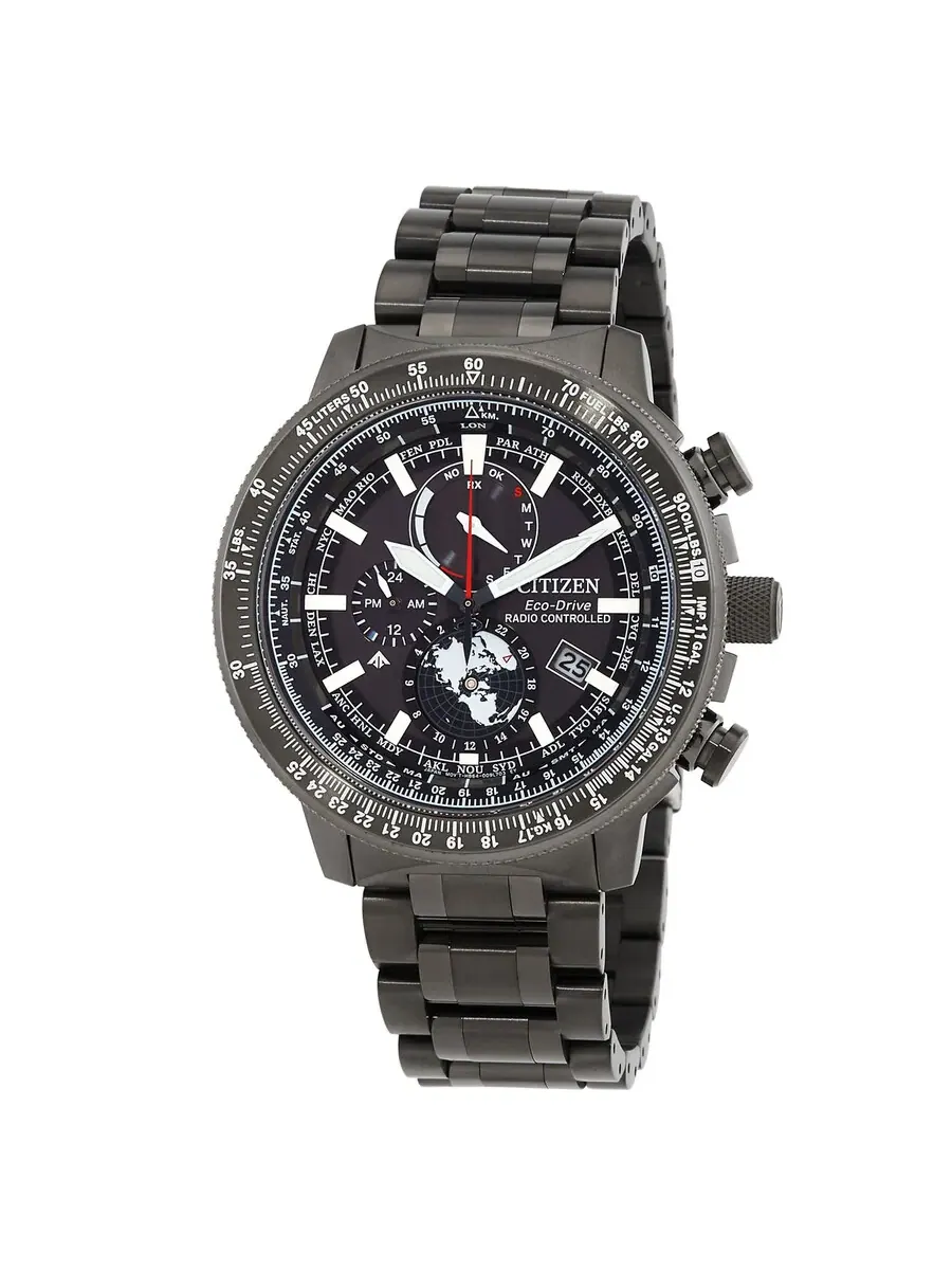 Мужские часы Citizen Promaster World Time BY3005-56G — изображение 1 из 3, оттенок черный
