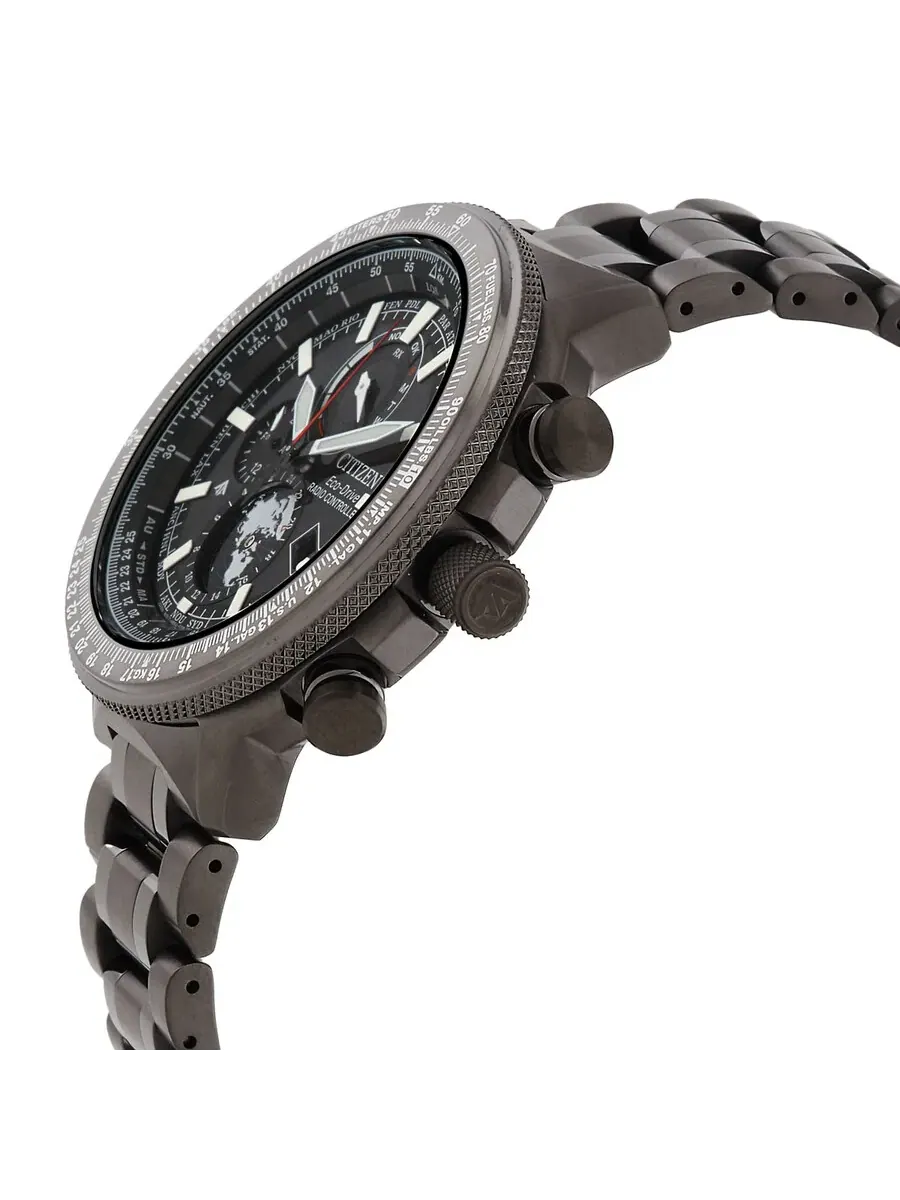 Мужские часы Citizen Promaster World Time BY3005-56G — изображение 2 из 3, оттенок черный