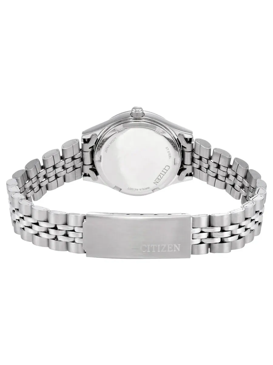 Женские часы Citizen Quartz с синим циферблатом EQ0530-51N — изображение 3 из 3, оттенок серебряный