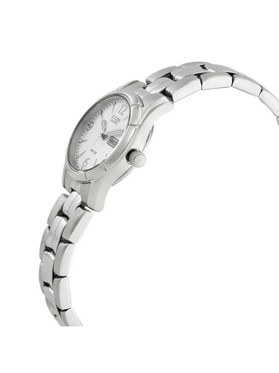 Женские часы Citizen Quartz с серебристым циферблатом EQ0540-57A — изображение 2 из 3, оттенок серебряный
