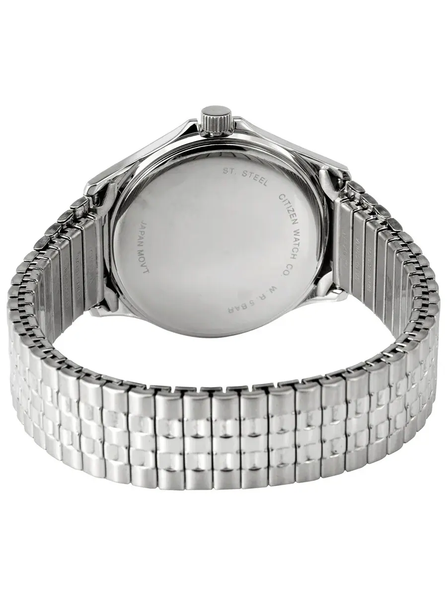 Мужские кварцевые часы Citizen BF5000-94A с белым циферблатом и корпусом из нержавеющей стали — изображение 3 из 3