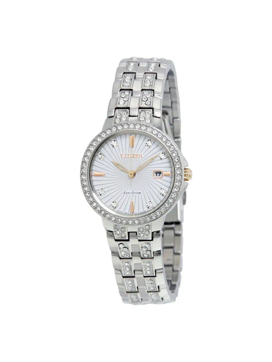 Женские часы Citizen Silhouette Crystal Eco-Drive EW2340-58A — изображение 1 из 3, оттенок серебряный