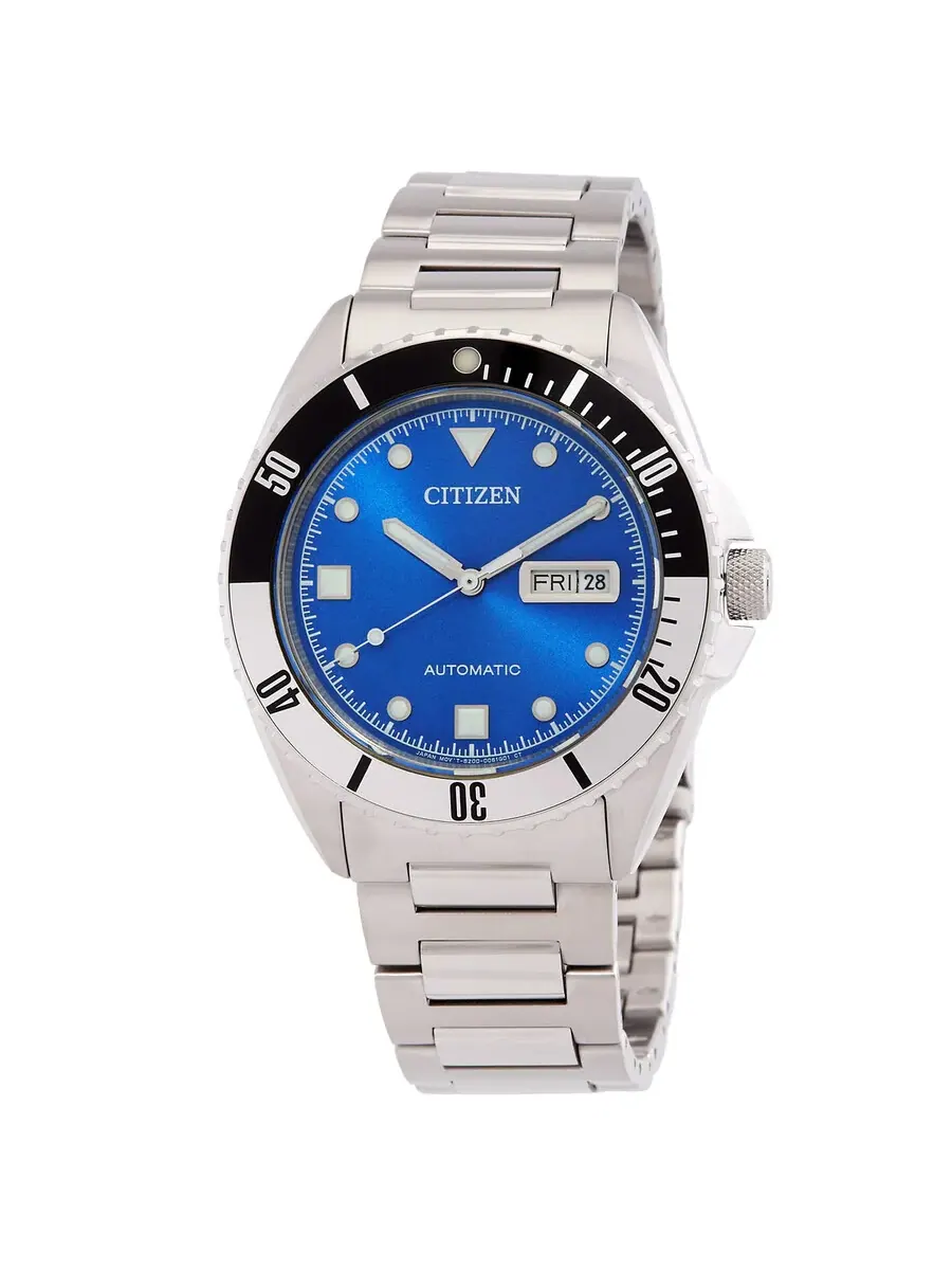 Мужские автоматические спортивные часы Citizen с синим циферблатом NH7530-52M — изображение 1 из 3, оттенок синий