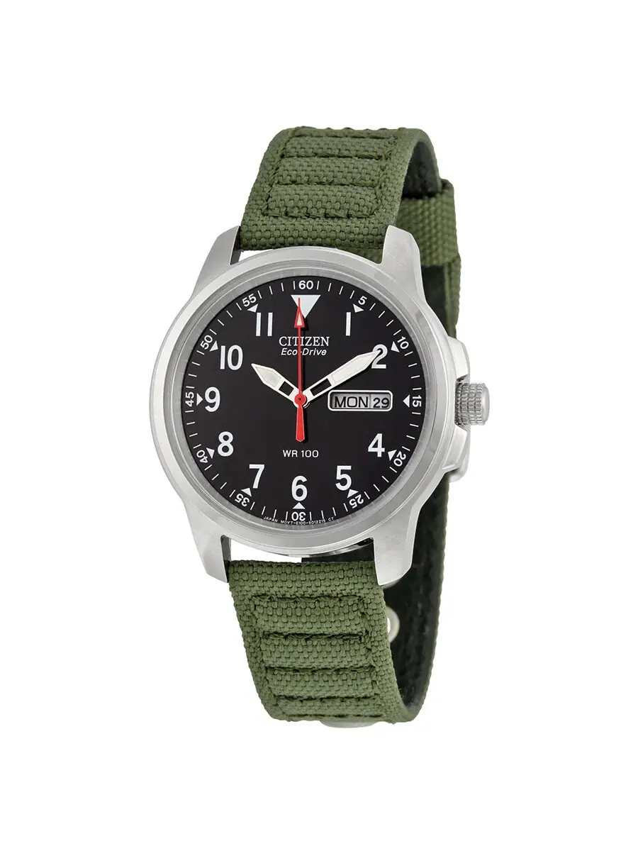 Мужские часы Citizen Strap Eco-Drive 180 Day-Date BM8180-03E — серебристый