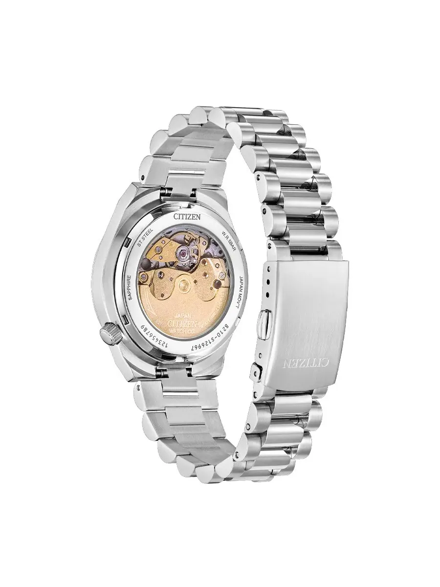 Часы Citizen Tsuyosa с автоматическим механизмом и зеленым циферблатом NJ0200-50X — изображение 3 из 3, оттенок серебряный