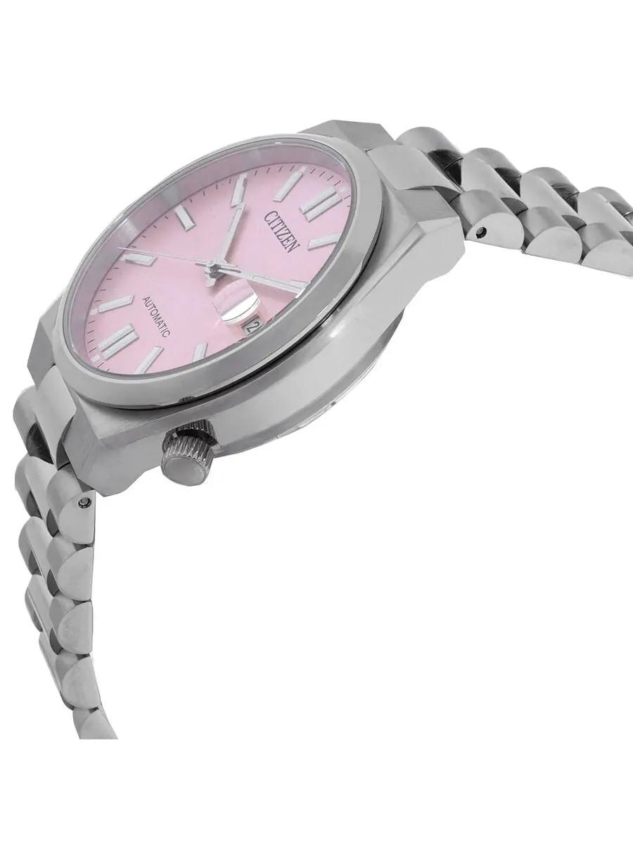 Часы Citizen Tsuyosa Automatic с пастельно-розовым циферблатом NJ0200-50Z — изображение 2 из 3, оттенок серебряный
