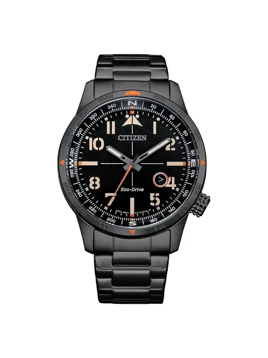 Мужские часы Citizen Weekender Eco-Drive с черным циферблатом BM7555-59E — изображение 1 из 2, оттенок черный