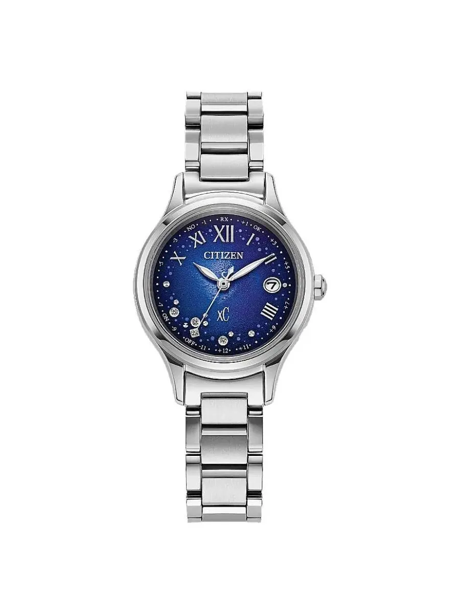 Женские часы Citizen xC Eco-Drive с вечным календарем и синим циферблатом ES9490-95L — изображение 1 из 2, оттенок синий