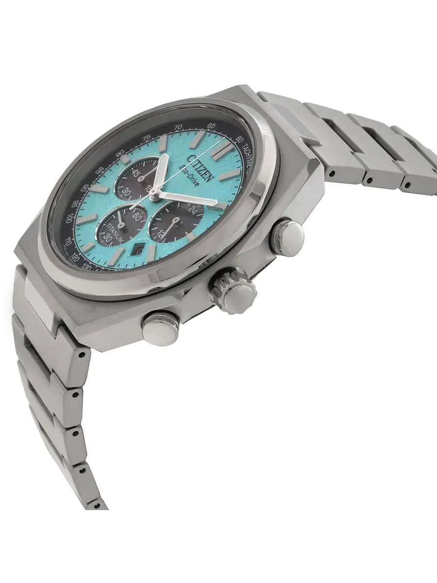 Часы Citizen Zenshin с синим циферблатом Chrono CA4610-85M — изображение 2 из 3, оттенок серебряный