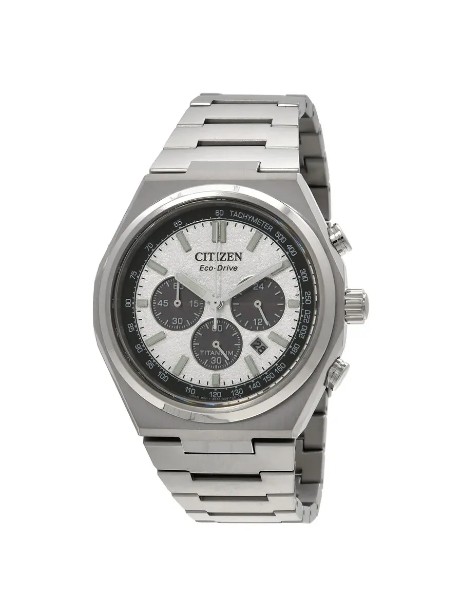Мужские часы Citizen Zenshin Chrono Chronograph с серебристым циферблатом CA4610-85A — изображение 1 из 3, оттенок серебряный