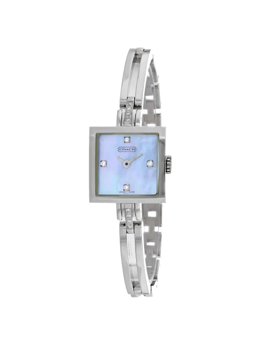 Часы для женщин Coach Mother Of Pearl Quartz с перламутровым циферблатом 14500449 — изображение 1 из 1, оттенок серебряный