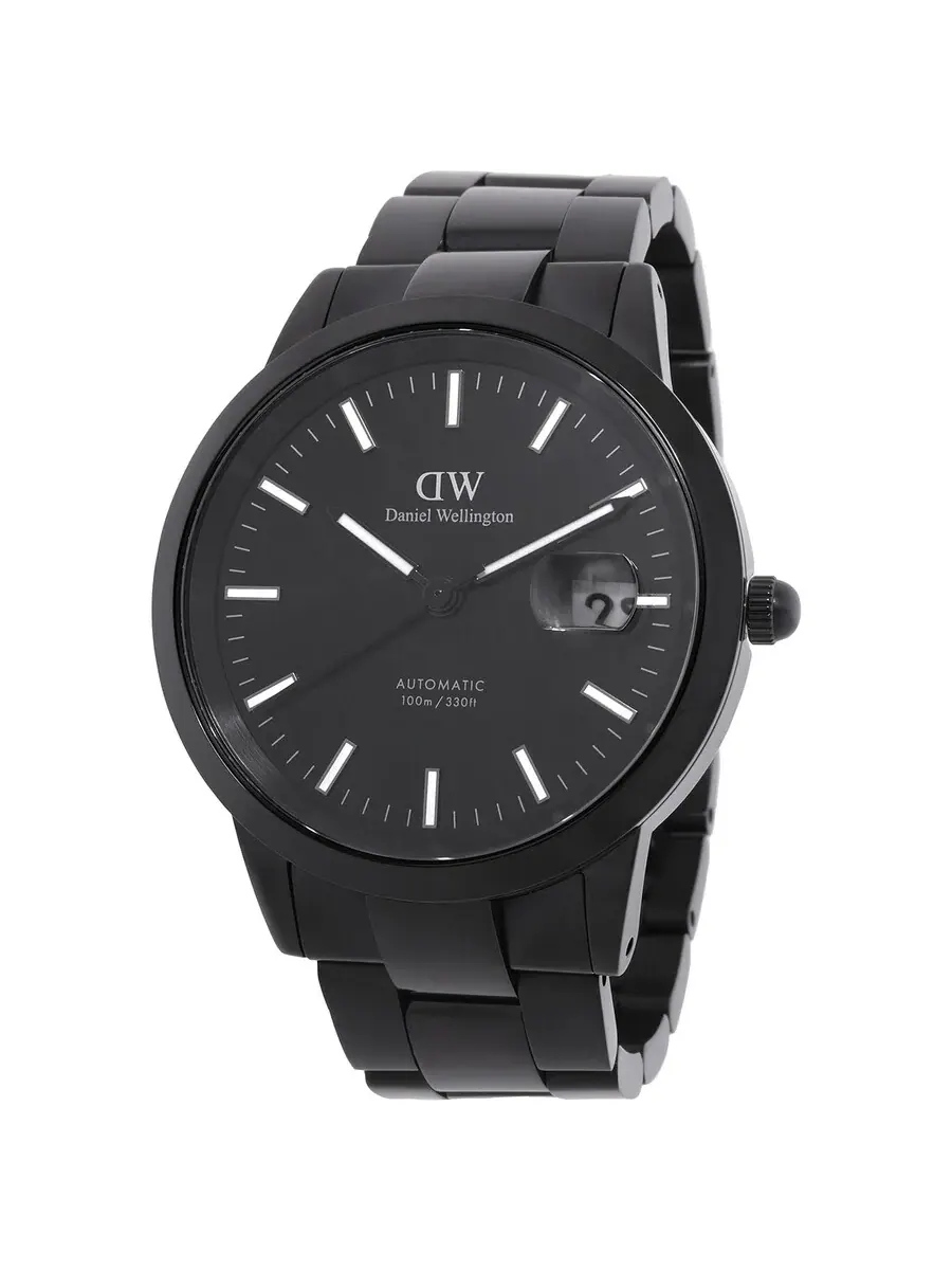 Часы Daniel Wellington Iconic Link Automatic с черным циферблатом DW00100753 — черный