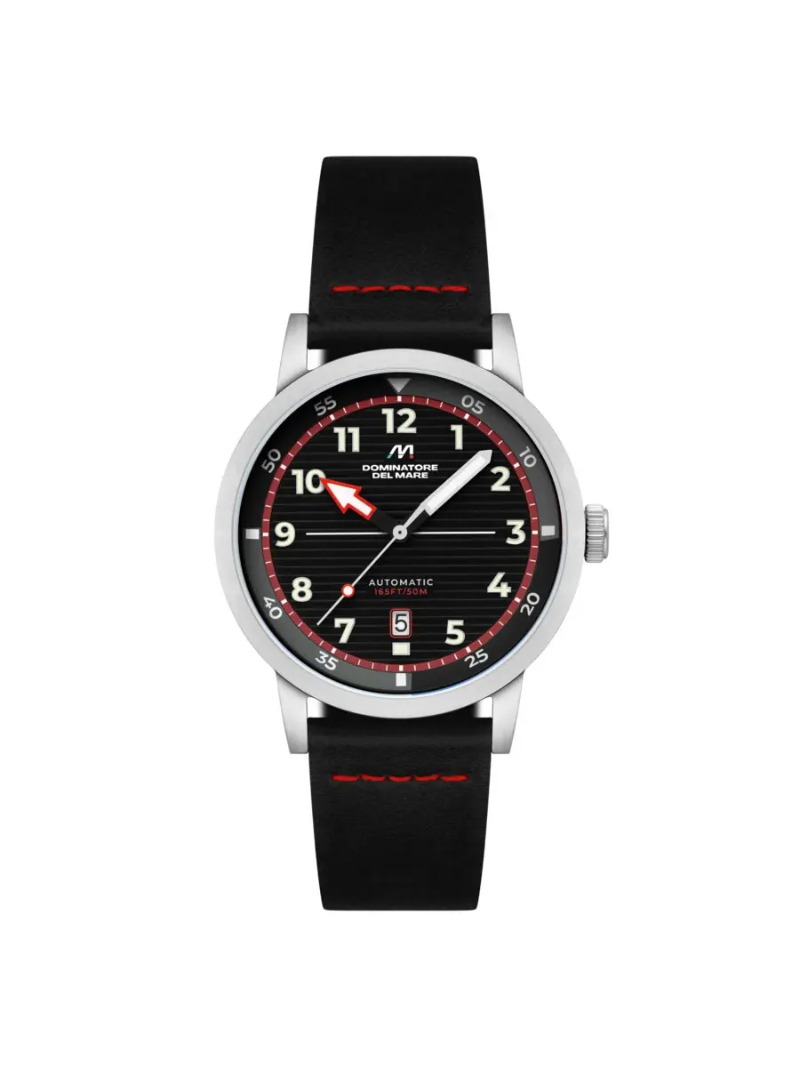Мужские часы Dominatore Del Mare Camogli Automatic с черным циферблатом DD-8025-06