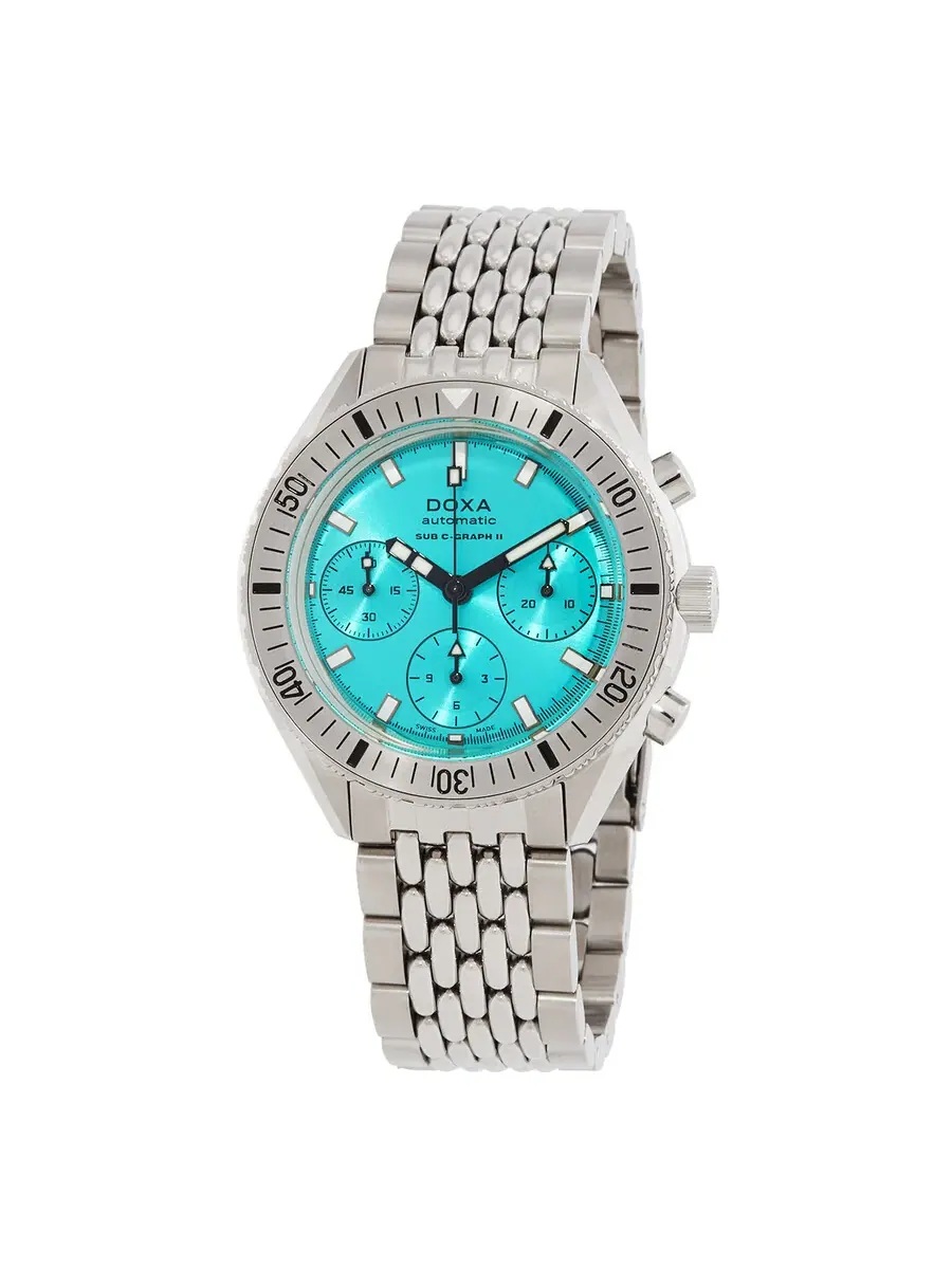 Мужские часы Doxa SUB 200 C-Graph II Chronograph Automatic 797.10.241.10 — серебристый