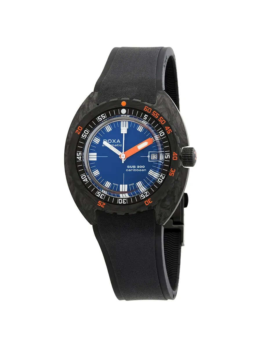 Мужские автоматические часы Doxa SUB 300 Caribbean 822.70.201.20 — черный