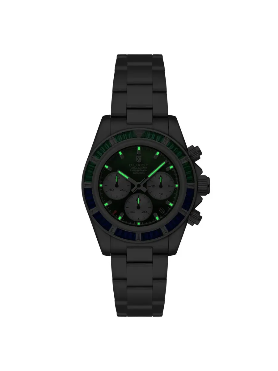 Мужские часы Duxot Accelero Rainbow Chronograph Quartz с зеленым циферблатом DX-2064-88 — изображение 3 из 4, оттенок зеленый