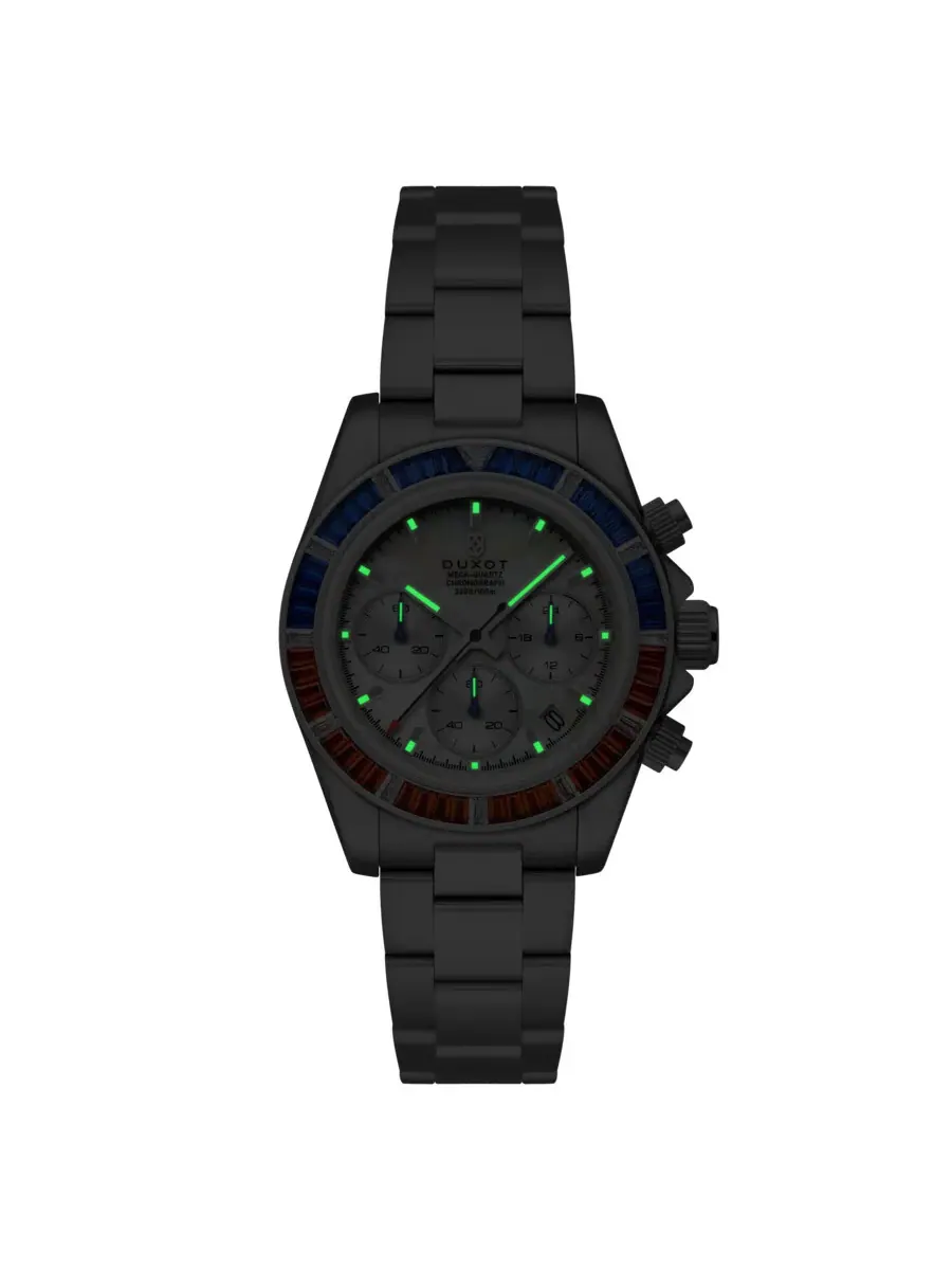Мужские часы Duxot Accelero Rainbow Chronograph Quartz с белым циферблатом DX-2064-11 — изображение 3 из 4, оттенок белый