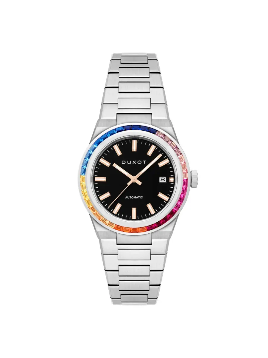 Мужские часы Duxot Alicante Rainbow Black Dial DX-2075-44 — черный