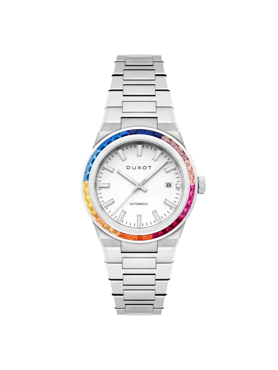 Мужские часы Duxot Alicante Rainbow с белым циферблатом DX-2075-11 — белый