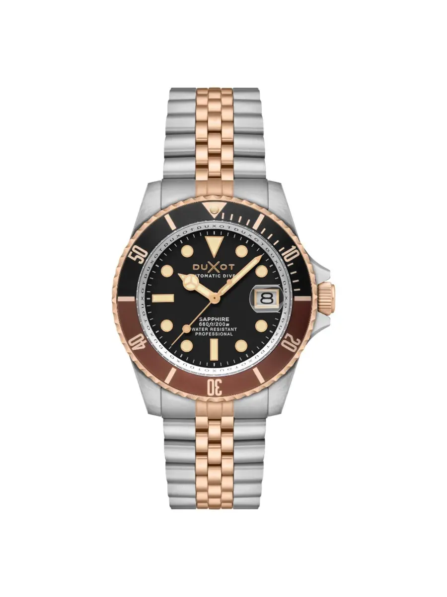 Мужские часы Duxot Atlantica Diver с черным циферблатом DX-2057-66 — черный