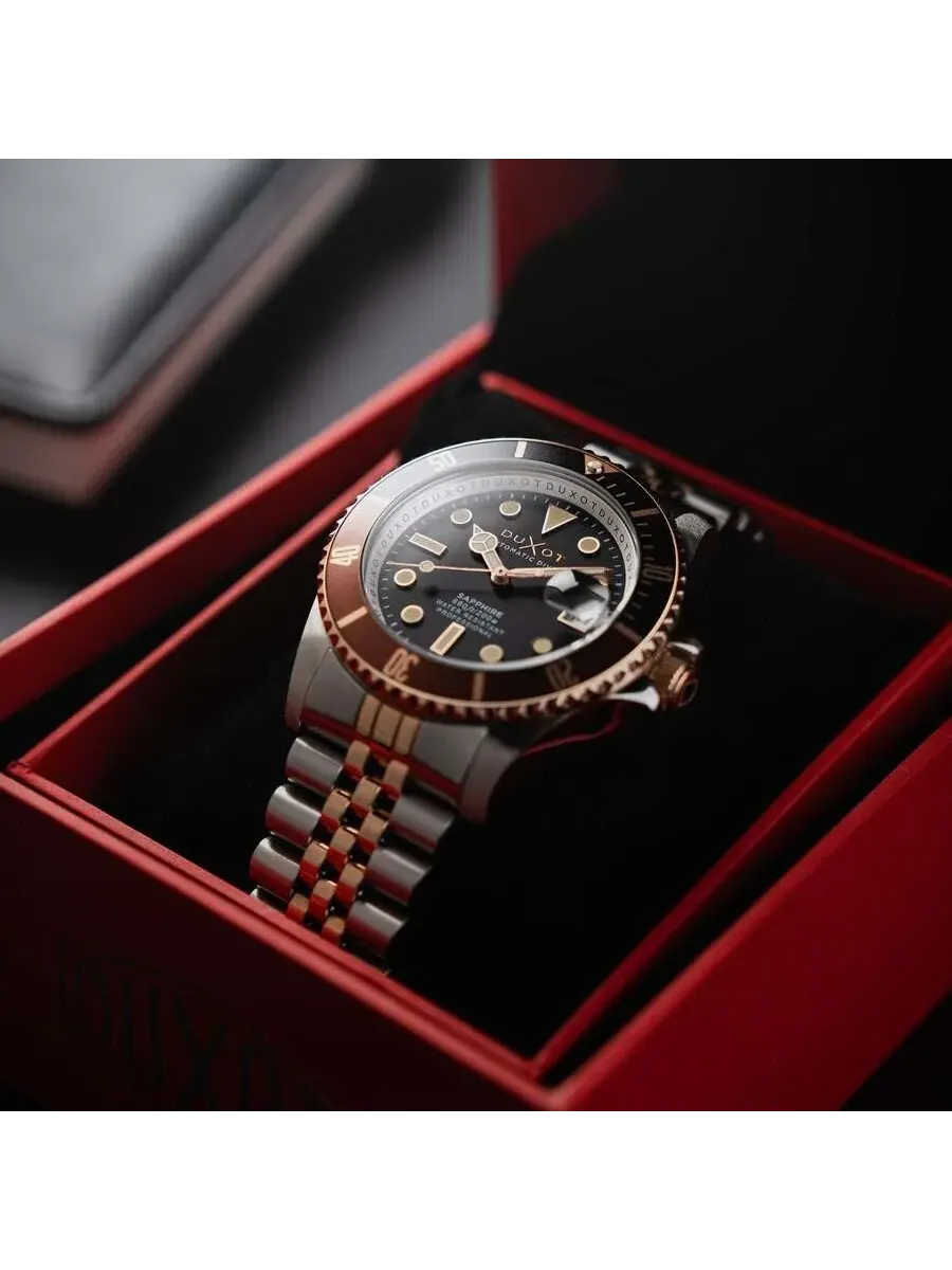 Мужские часы Duxot Atlantica Diver с черным циферблатом DX-2057-66 — изображение 3 из 4, оттенок черный