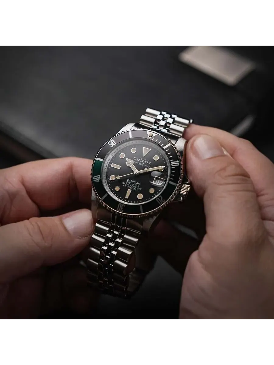 Мужские часы Duxot Atlantica Diver с черным циферблатом DX-2057-77 — изображение 2 из 4, оттенок черный
