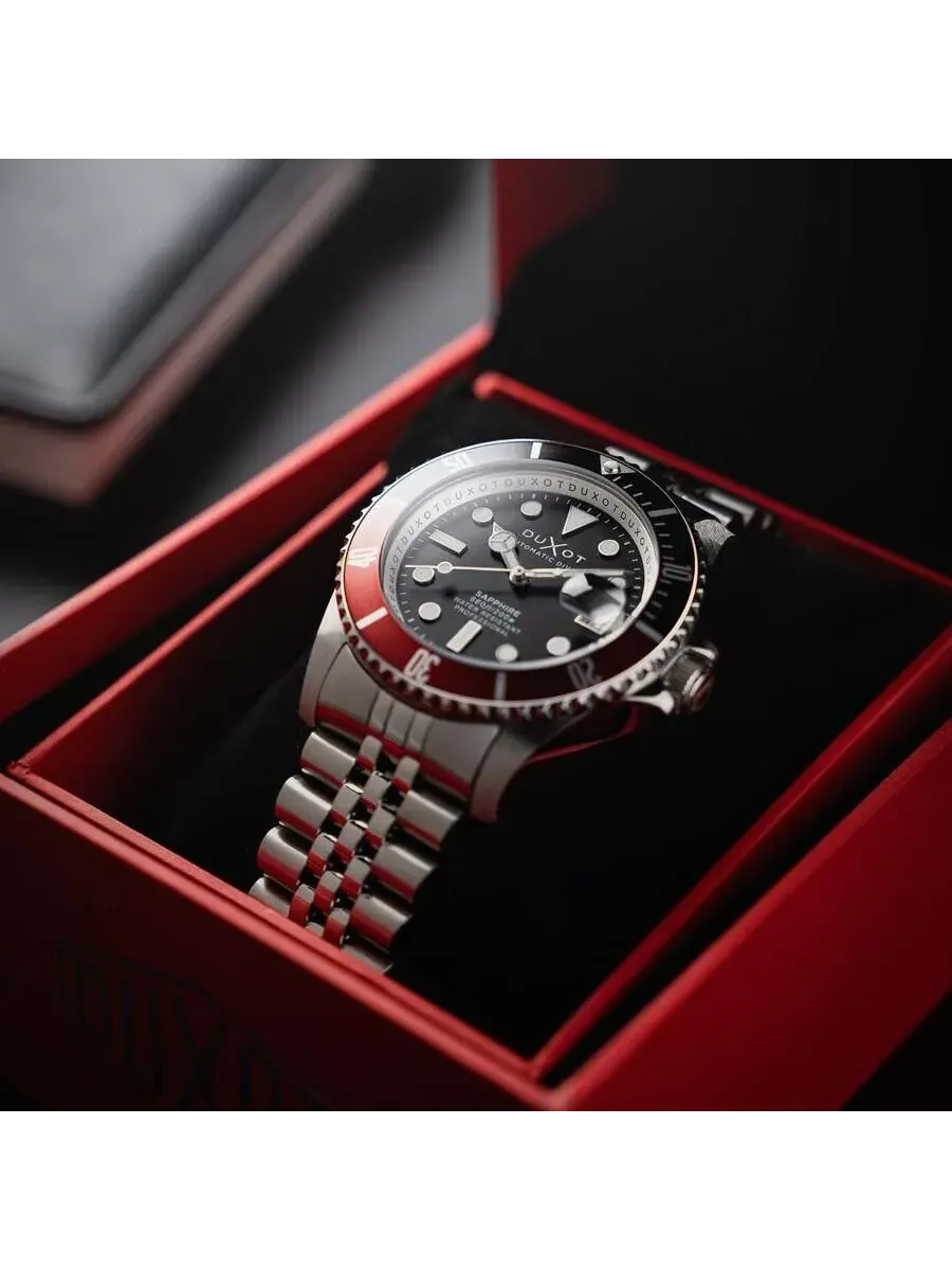 Мужские часы Duxot Atlantica Diver с черным циферблатом DX-2057-88 — изображение 3 из 4, оттенок черный