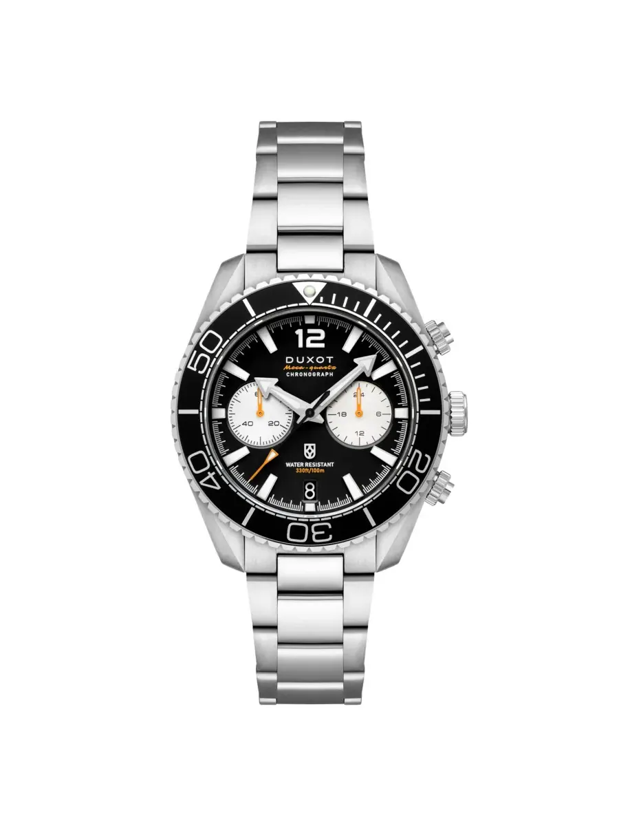 Мужские часы Duxot Tiburon Chronograph Quartz с черным циферблатом DX-2062-33