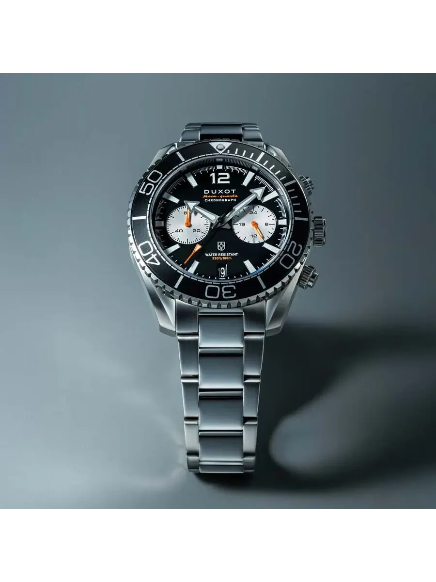 Мужские часы Duxot Tiburon Chronograph Quartz с черным циферблатом DX-2062-33 — изображение 3 из 3, оттенок черный