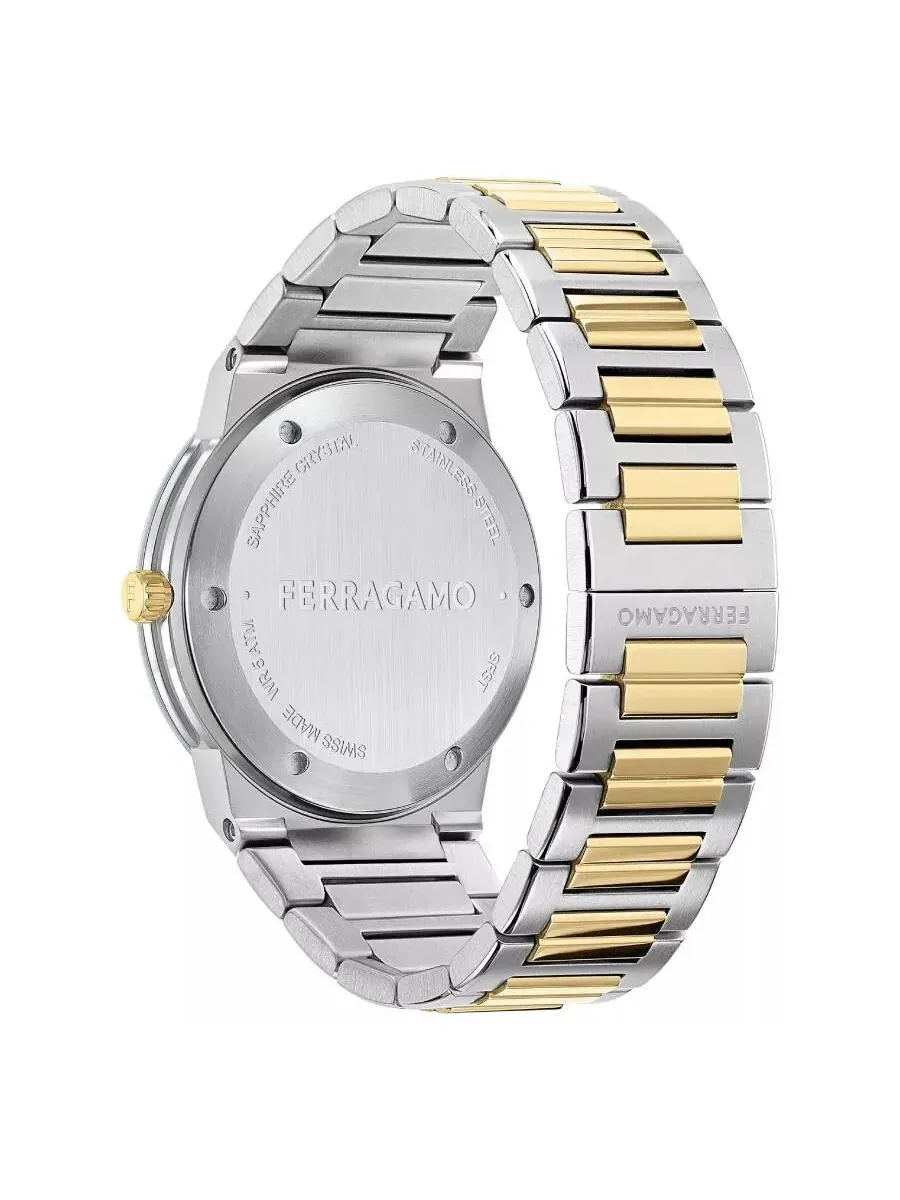 Мужские часы Ferragamo Infinity Sapphire Quartz с серебристым циферблатом SFST00424 — изображение 2 из 2, оттенок серебряный