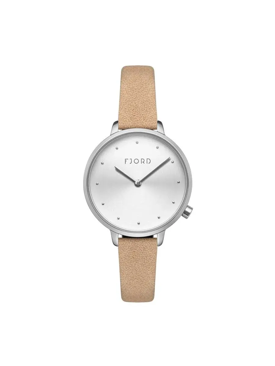 Женские часы Fjord Gyda с белым циферблатом FJ-6060-01 — серебристый