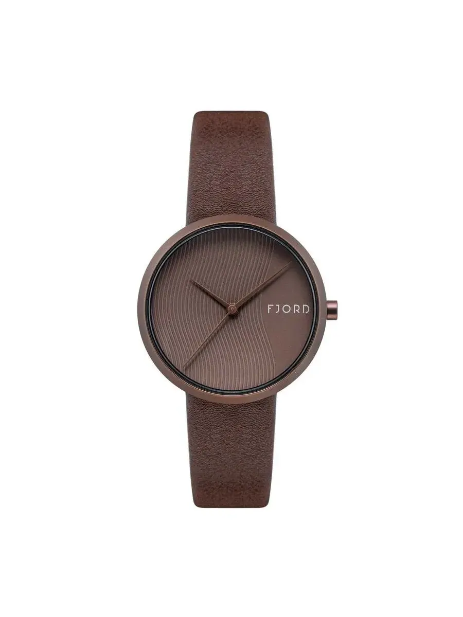 Женские часы Fjord Lauren с коричневым циферблатом FJ-6059-04 — коричневый