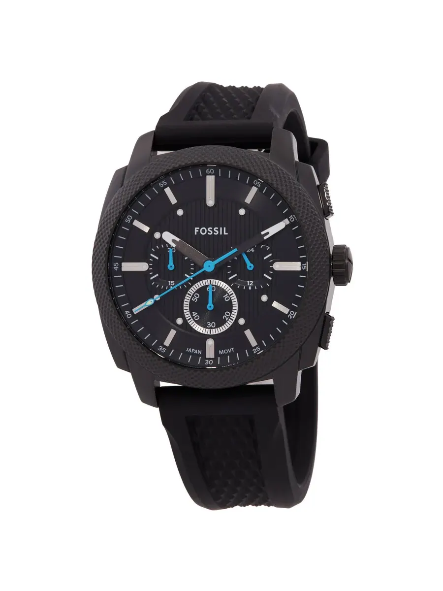 Мужские часы Fossil Machine с хронографом, кварцевые, черный циферблат FS6099 — изображение 1 из 3