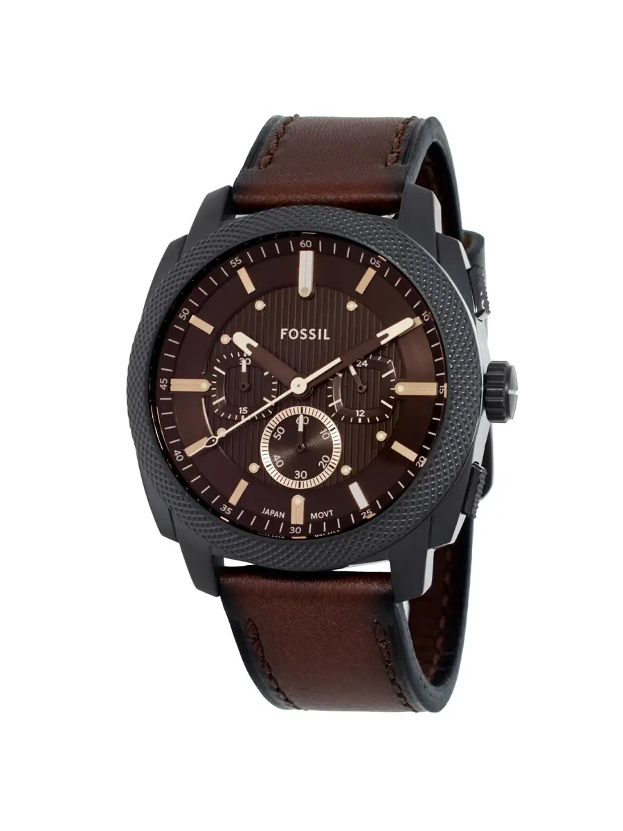 Мужские часы Fossil Machine Chronograph с кварцевым механизмом FS6101 — изображение 1 из 3, оттенок черный