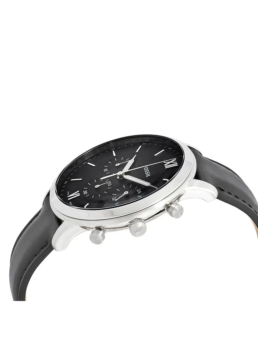 Мужские часы Fossil Neutra Chronograph Quartz с черным циферблатом FS5452 — 2
