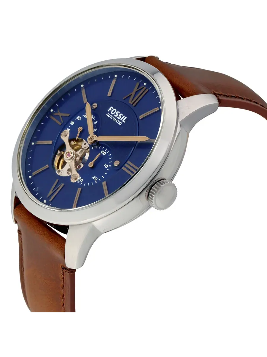 Мужские автоматические часы Fossil Townsman с синим сатинированным циферблатом ME3110 — 2