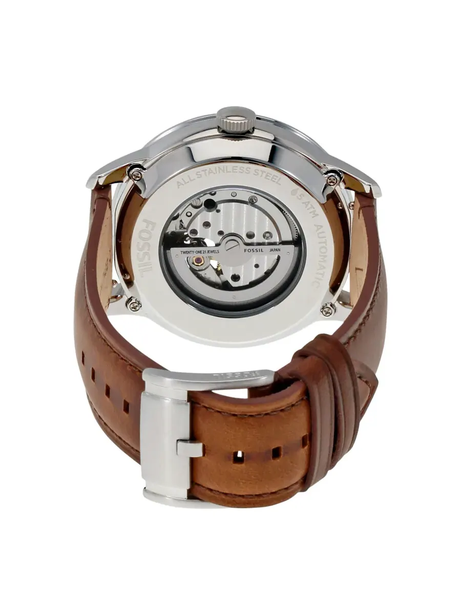 Мужские автоматические часы Fossil Townsman с синим сатинированным циферблатом ME3110 — 3
