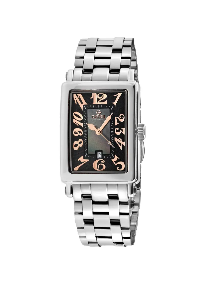 Женские кварцевые часы Gevril Avenue of Americas Mini 7246RB — изображение 1 из 3, оттенок серебряный
