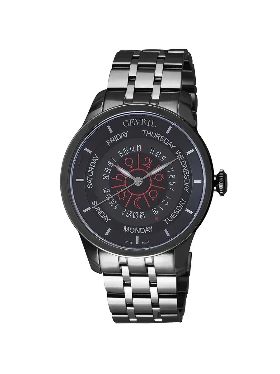 Мужские часы Gevril Columbus Circle Automatic 2001B — изображение 1 из 1, оттенок черный