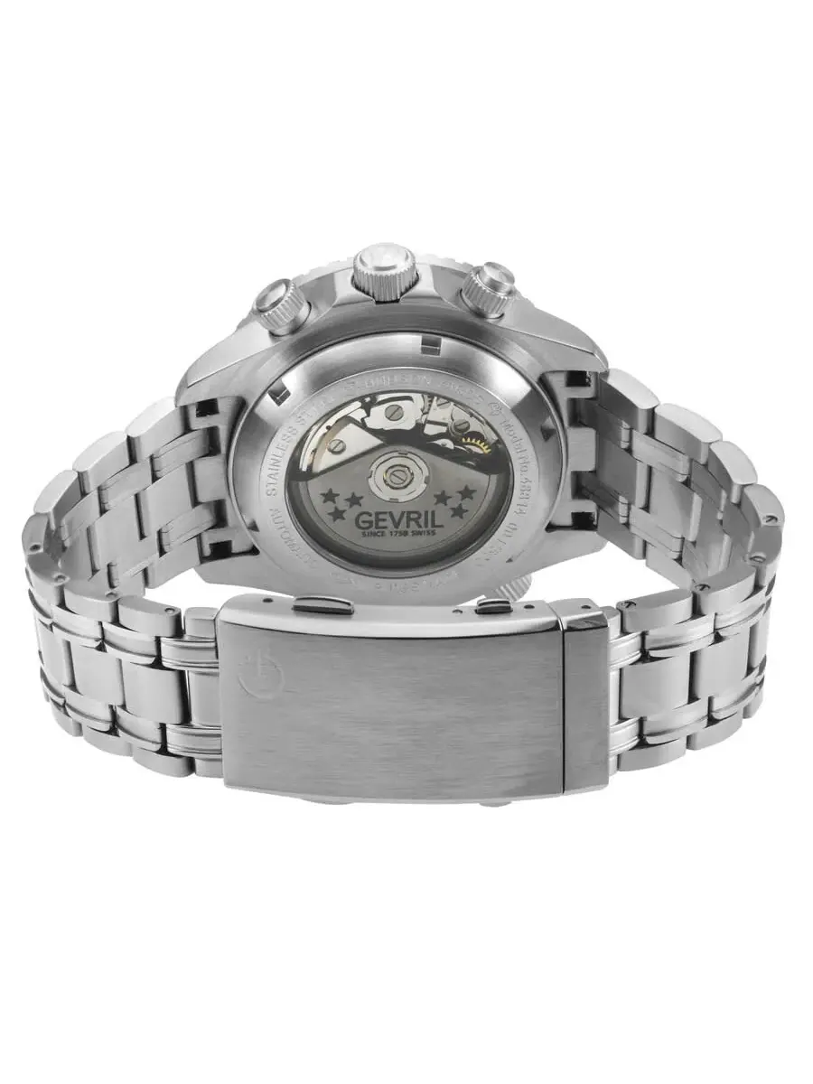 Мужские часы Gevril Hudson Yards Chronograph Automatic с черным циферблатом 48814B — изображение 2 из 3, оттенок черный
