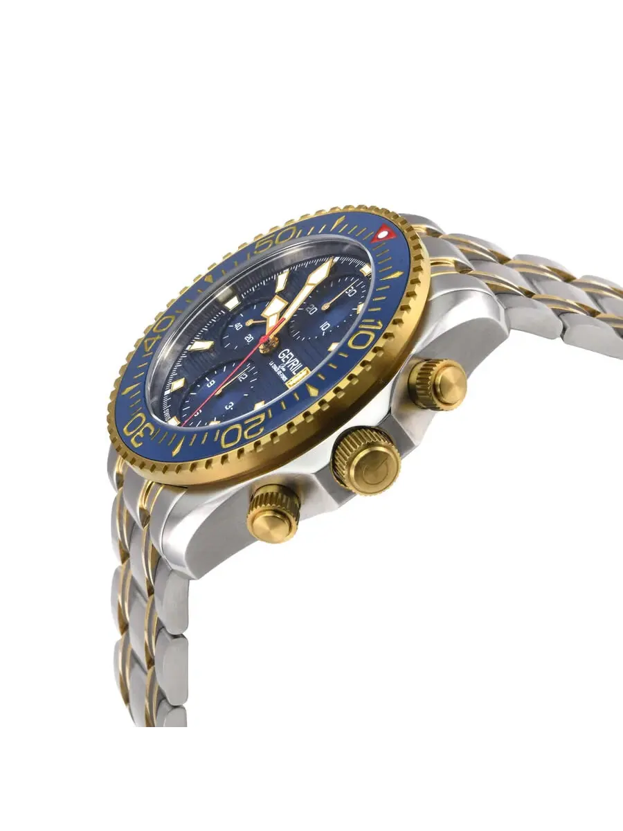 Мужские часы Gevril Hudson Yards Chronograph Automatic с синим циферблатом 48813B — изображение 3 из 3, оттенок синий