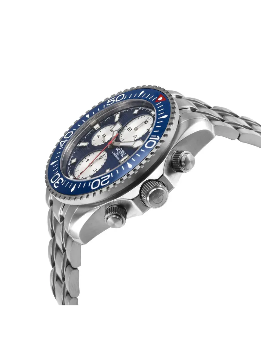 Мужские часы Gevril Hudson Yards Chronograph Automatic с синим циферблатом 48815B — изображение 3 из 3, оттенок синий